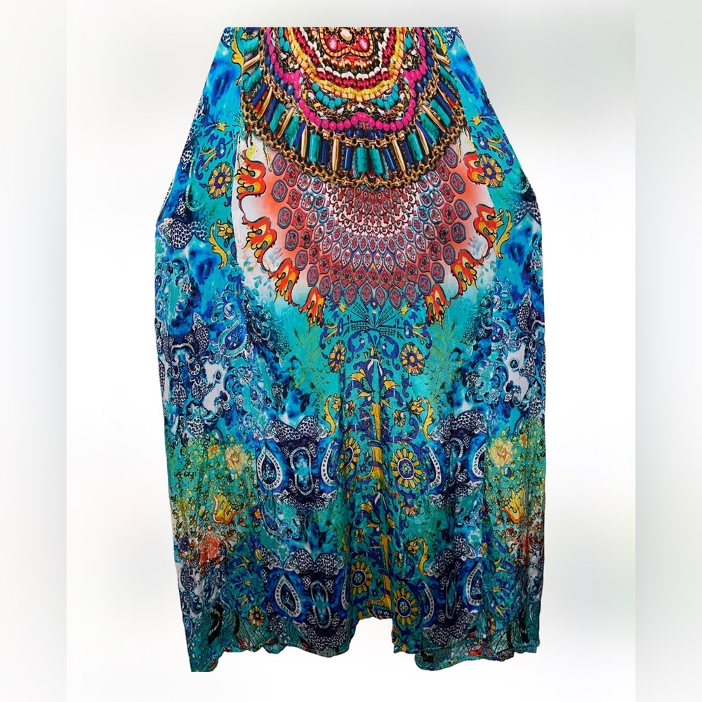 Narcisa Lang dress size M 💯 silk viscose - Picture 8 of 16